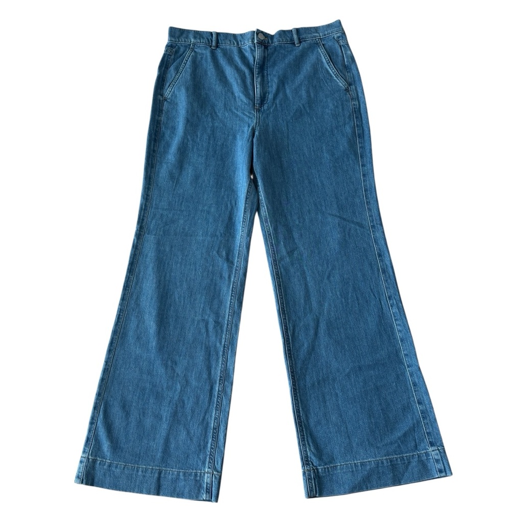 J. Crew Drapey Denim Trouser Size 30 In Light Denim Blue